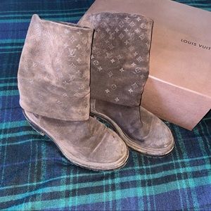 Louis Vuitton Suede Boots